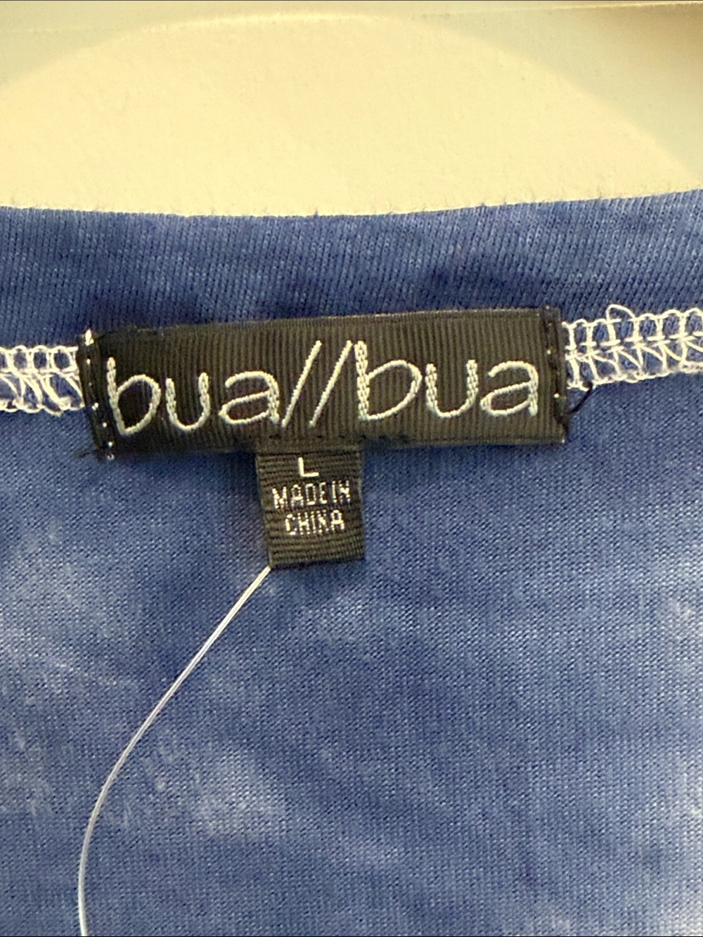 Tie-Dye V-Neck Tunic Top by Bua/Bua - Pink, Blue, Teal - Picture 2 of 6